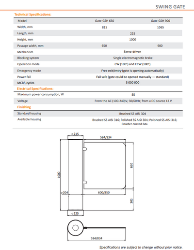 Poarta Gate GS 203 TISO